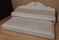 Łóżko drewniane dla dzieci podwójne szuflada 200x80