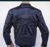 Kurtka ramoneska skóra Philipp Plein nowa czszka