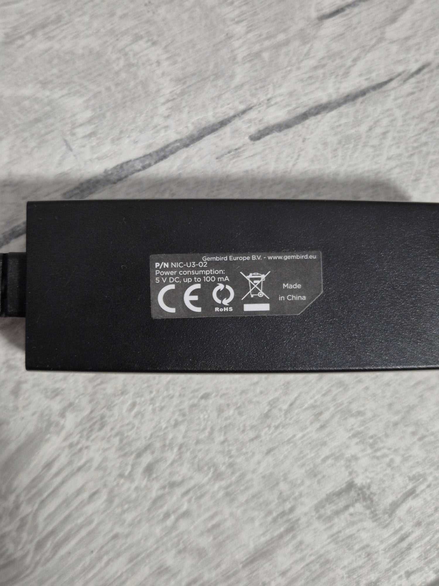 USB 3.0 1Gbit мережева карта Gembird NIC-U3-02