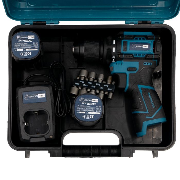 Аккумуляторный шуруповерт PROFI-TEC PCD35168BL