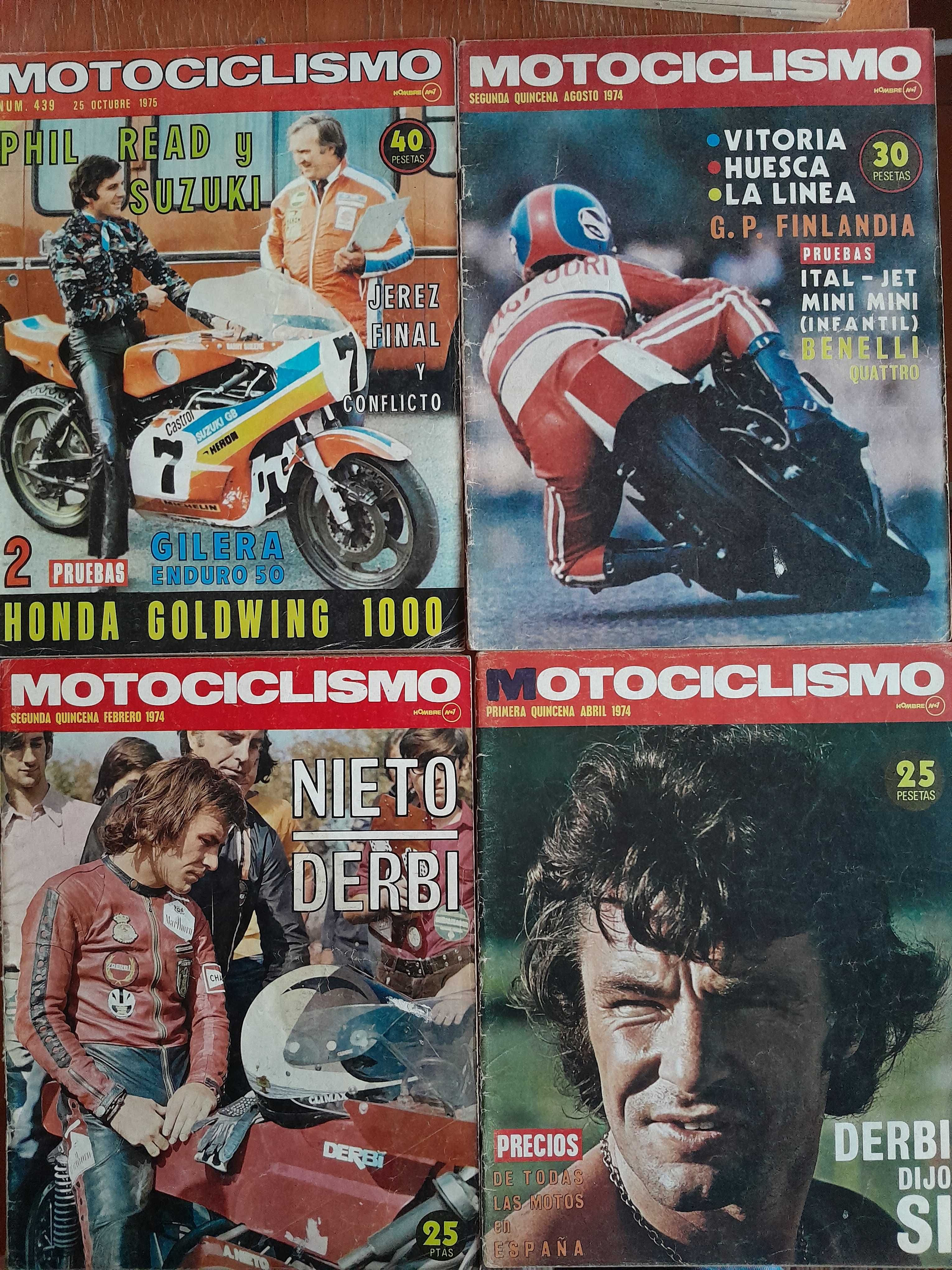 Revistas antigas estrangeiras de motociclismo