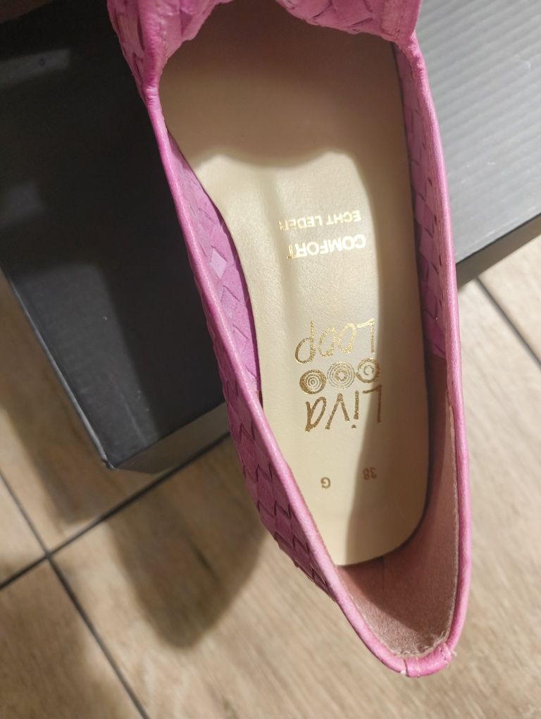 Lordsy loafersy skóra naturalna r.38