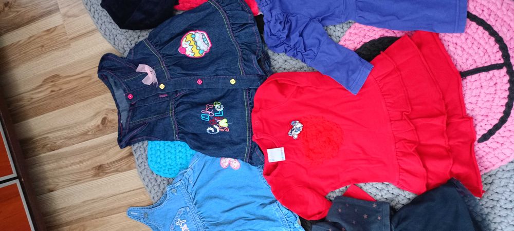 NOWE Zestaw sukienek dla dziewczynki 74 cocodrillo next