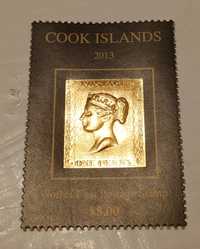 Znaczek One Penny Cook Islands 8.00$