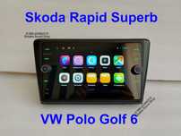 Магнітола Skoda Rapid Superb Fabia, VW Polo Golf6 на Android