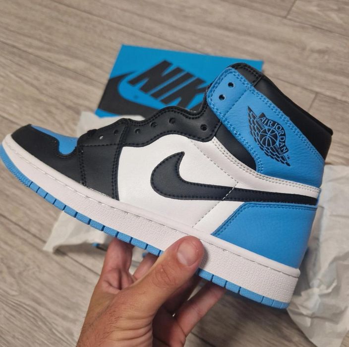 Jordan 1 niebieskie meskie nowe buty za kostke klasyczne jordan buty