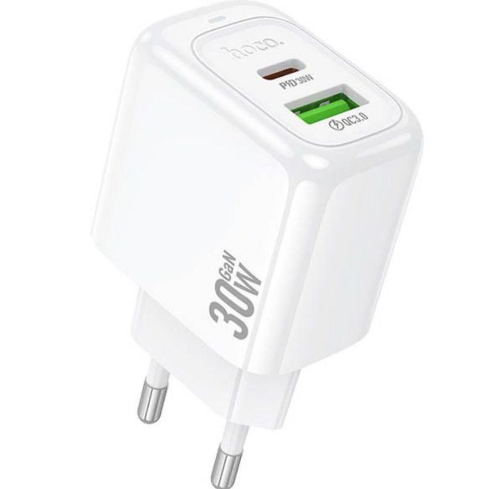 Блочок Hoco CS55A 30W PD30W+QC3.0 Быстрая зарядка 2порта USB+Type-C