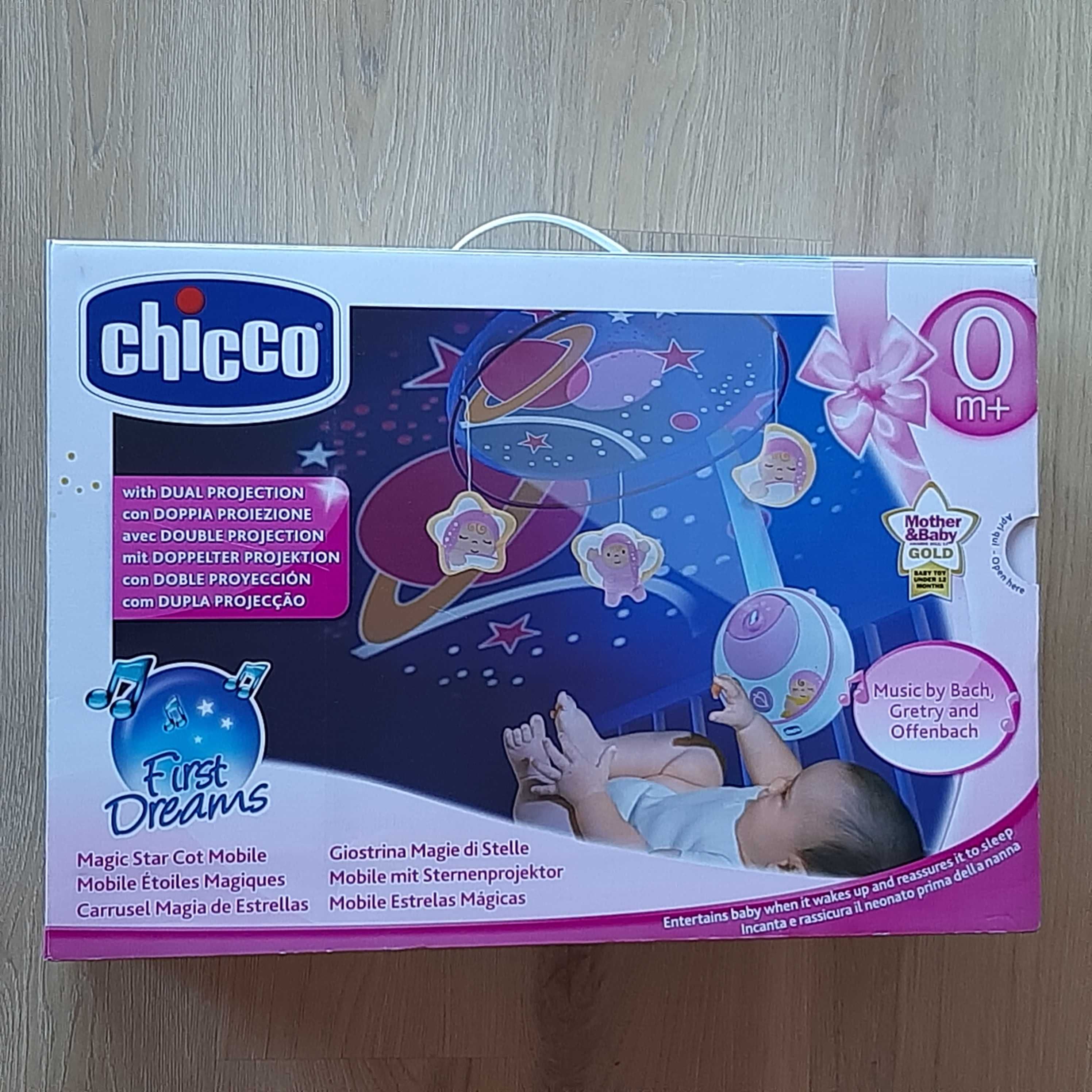 NOVO Chicco Móbile First Dreams Estrelas Mágicas Rosa