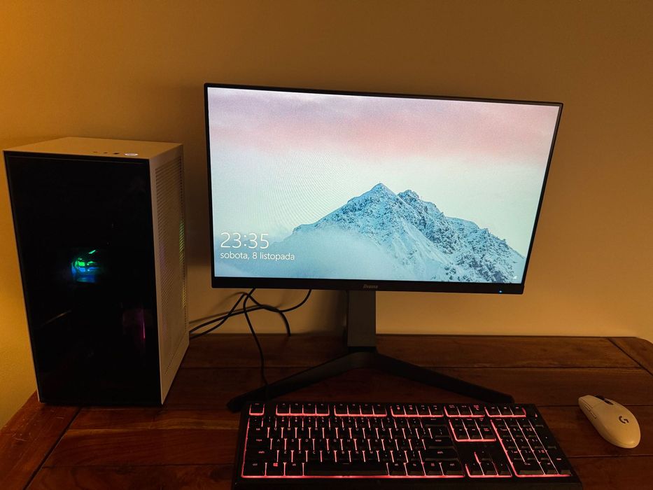 Zestaw komputerowy NZXT H1 GTX 1660 Super 16GB SSD 1TB monitor iiyama