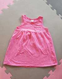 Sukienka tunika bluzka rozowa H&M r.80