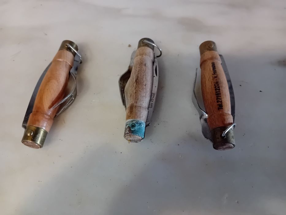 Conjunto de 3 Canivetes Antigos com Garfo