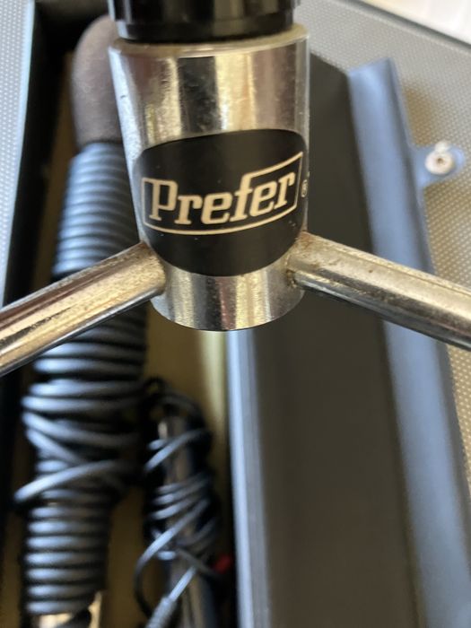 Microfone TTI-7103 com tripé Prefer e estojo