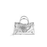 Сумка Balenciaga Le City Medium Bag Metallized in Silver