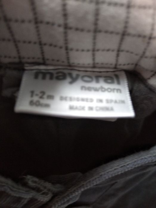Jardineiras Mayoral tamanho 1/2 meses