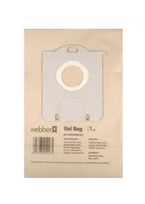 Uni Bag Worek do odkurzacza Webber+ 1 sztuka