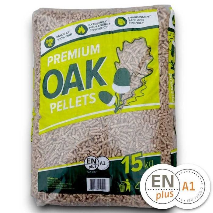 PELLET DĄB 100%  Oak EN A1 Plus