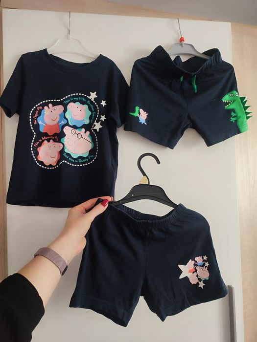 Piżama Świnka Peppa plus spodenki