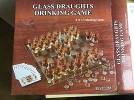 Алко набор Glass Draughts Drinking Game 3 в 1