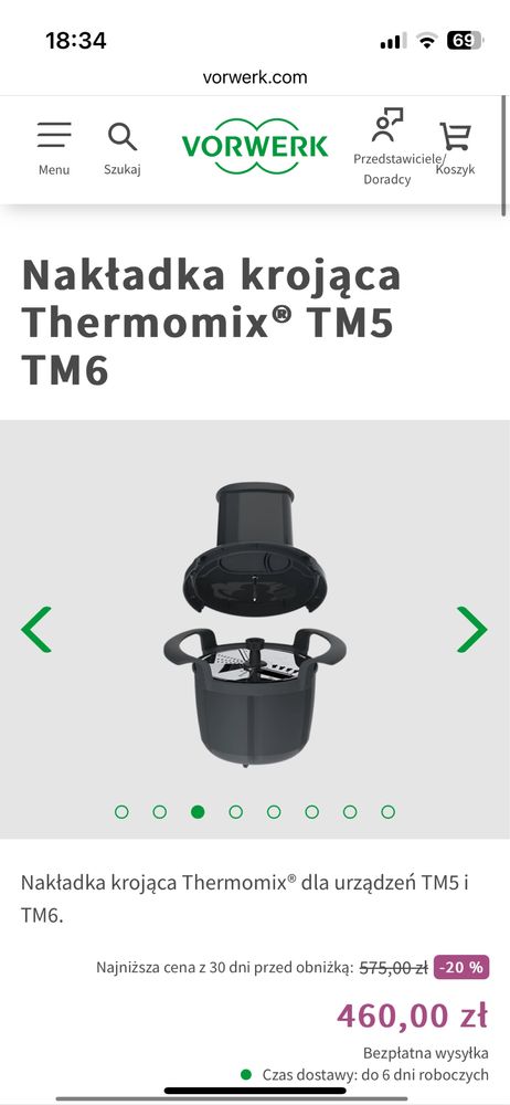 Termomix TM6 dwa naczynia i tarka