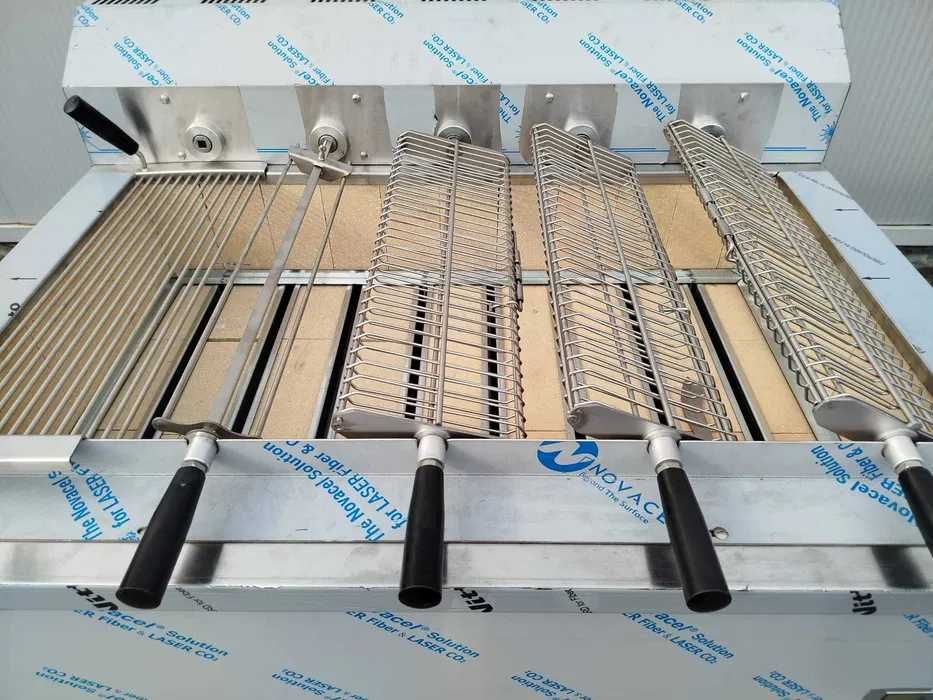 Churrasqueira a Carvão com Espetos Rotativos