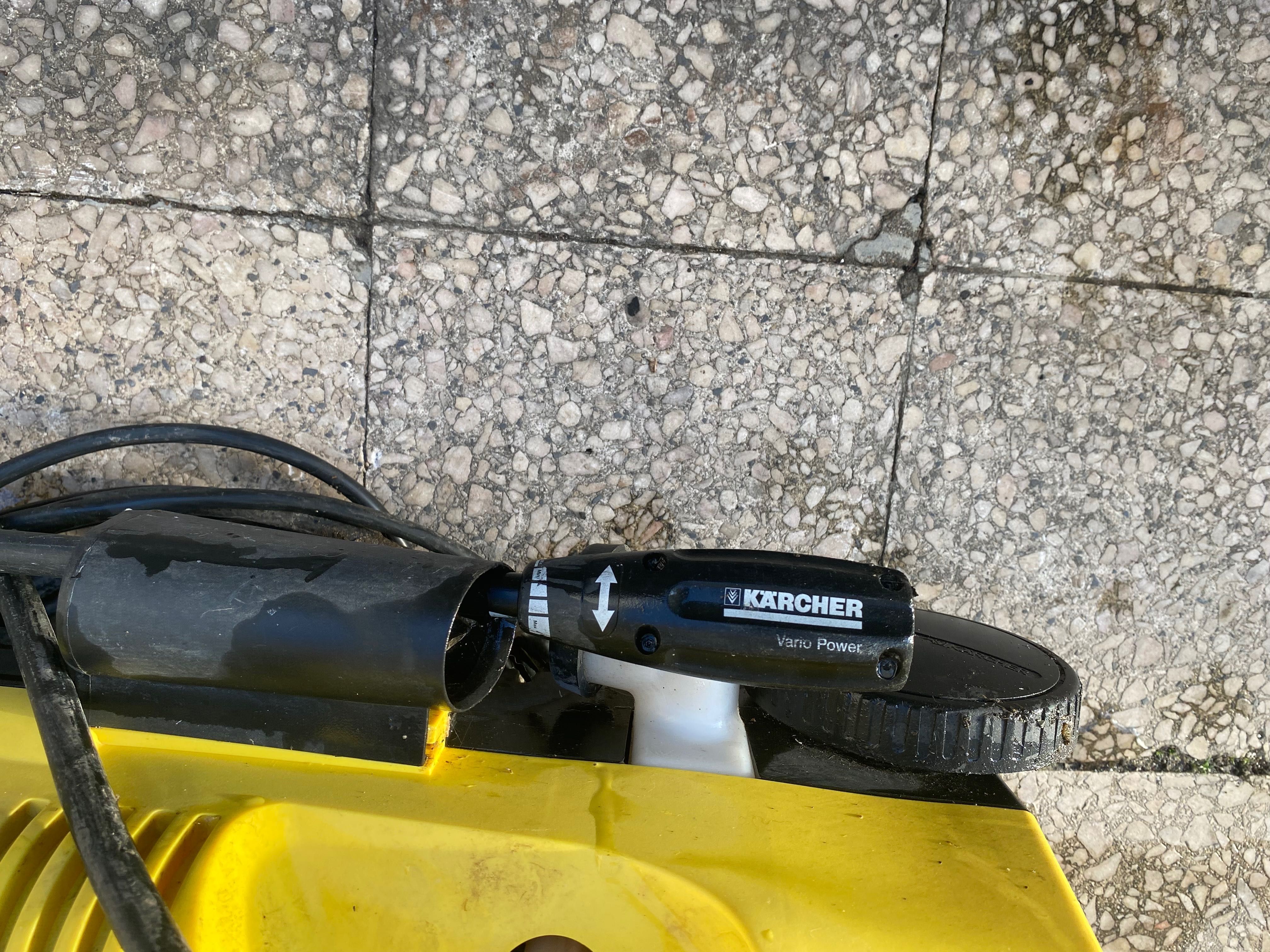 Lavadora karcher k2.99 para peças com mangueira e lança