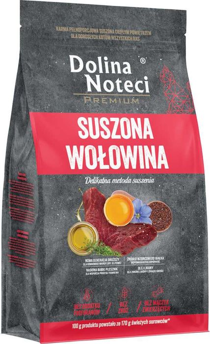 Dolina Noteci Premium Karma suszona dla kotów wszystkich wołowina 2 kg