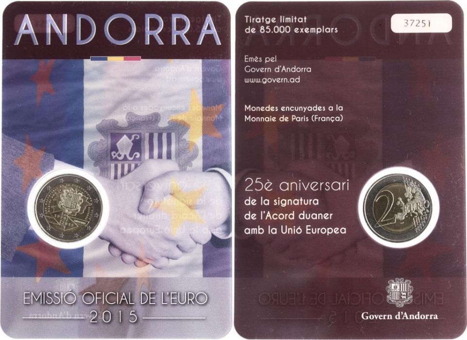 Coincard - Andorra, Bélgica e França