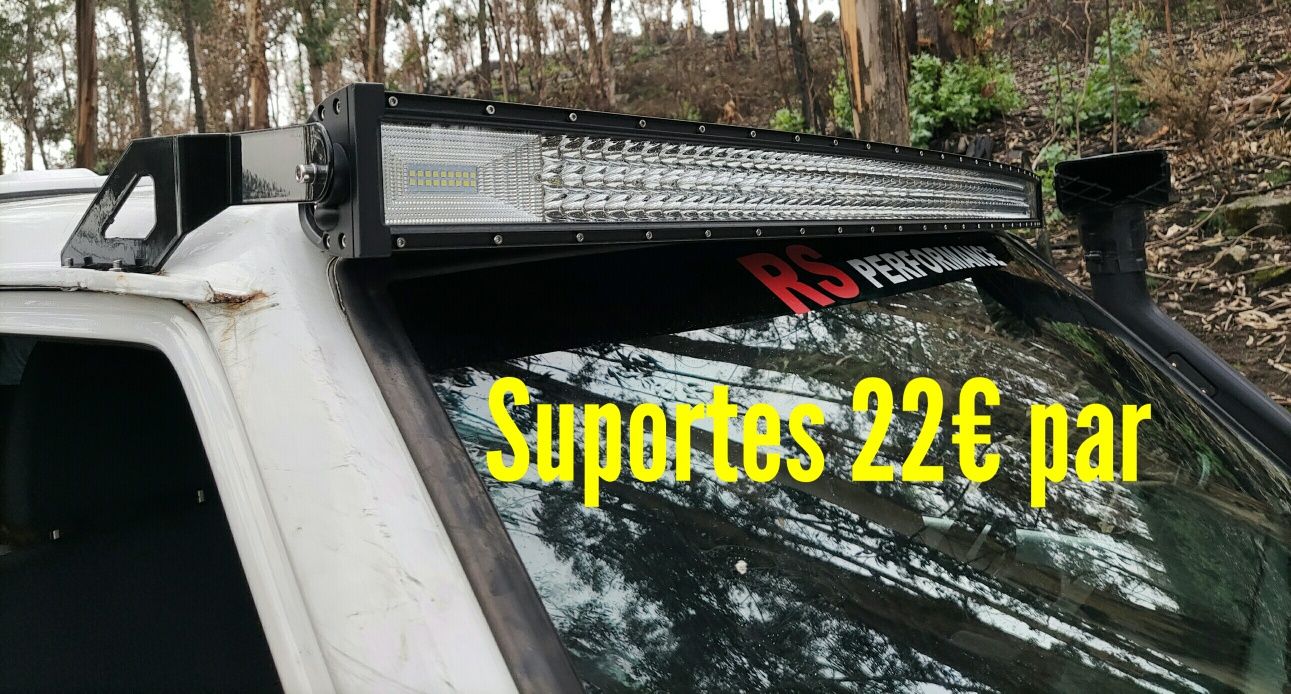 Suportes para barra led