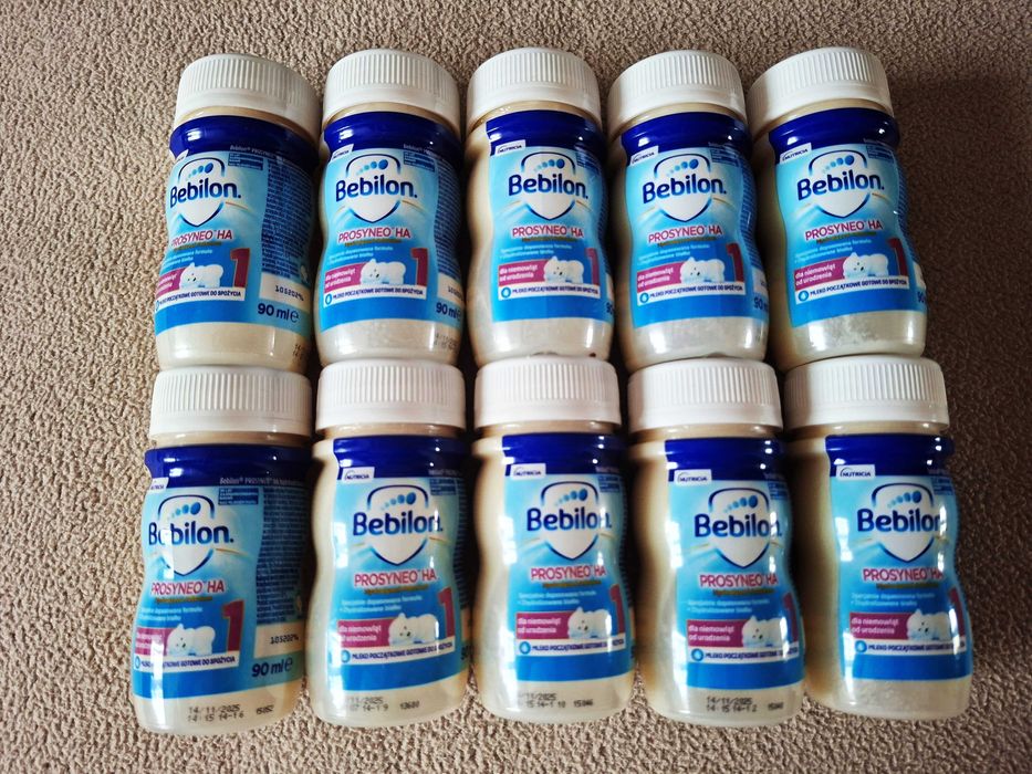 BEBILON PROSYNEO HA 1  10 butelek 90 ml + smoczki  GRATIS