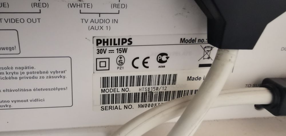 Philips Hts 8150 Sundbar  z zubwoferem