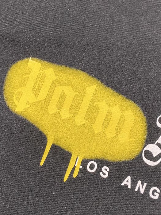 Palm angels black t-shirt tee S черная футболка drip  оригинал