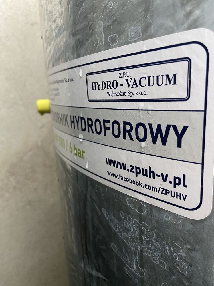 Zbiornik hydroforowy ocynkowany 500l