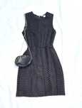 H&M czarna sukienka ażurowa XS/S