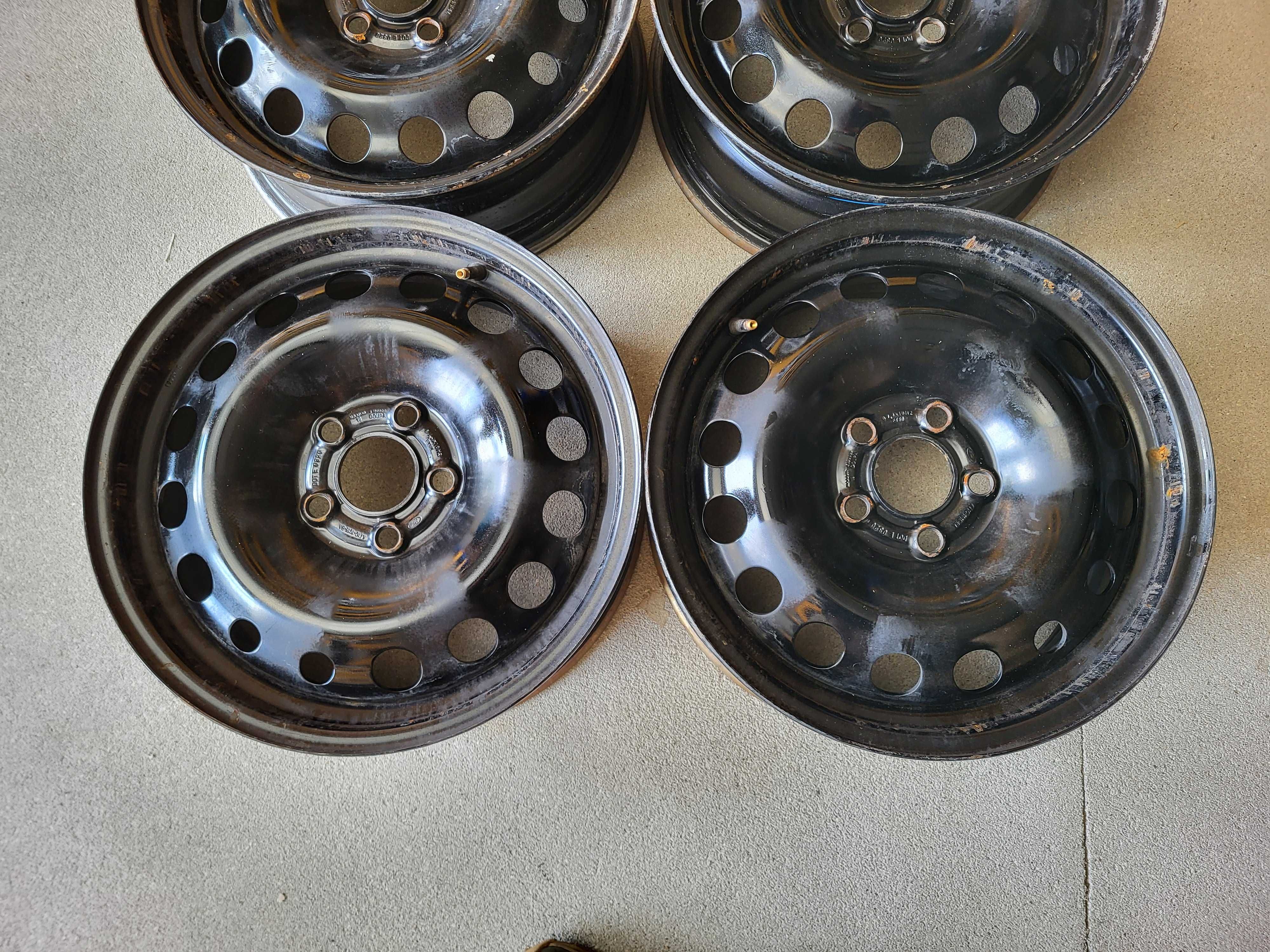 [845] Felgi stalowe FORD 16 cali 5x108 Transit Focus +Czujniki+Kołpaki
