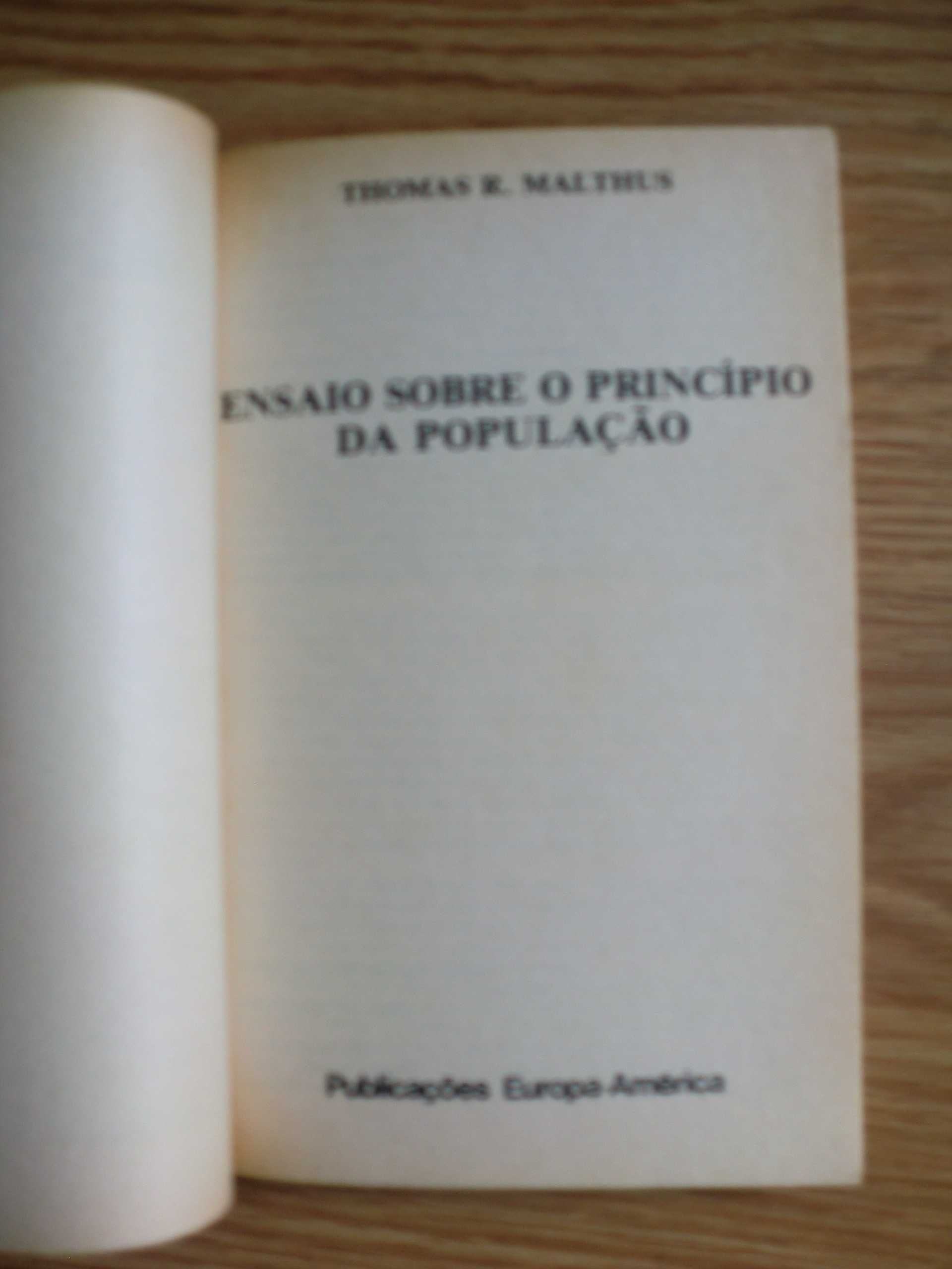 Ensaio sobre O Princípio da População
de Thomas Malthus