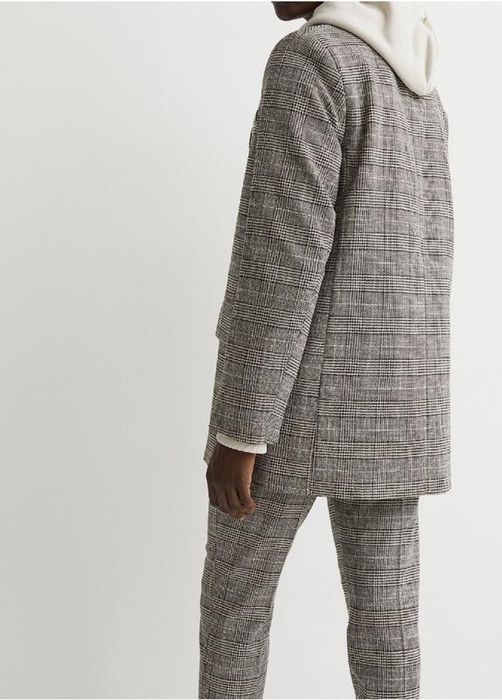 Пиджак / жакет в клетку оверсайз h&m