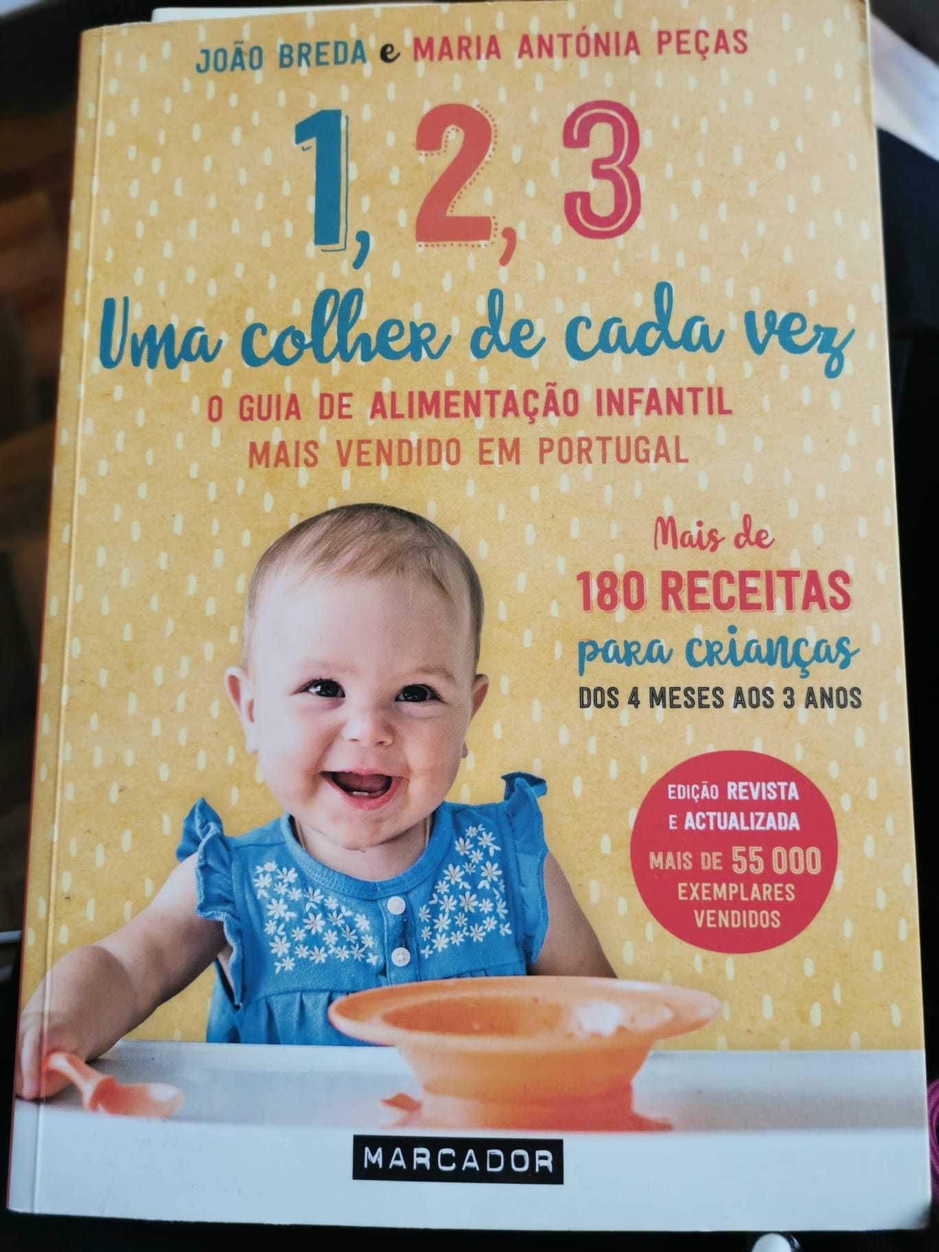 Livro "1, 2, 3 uma colher de cada vez" - NOVO