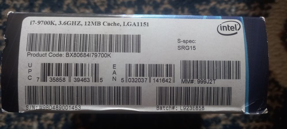 Материнська плата Asus z390-p з процесором i7 9700k