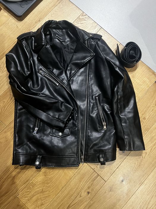 Ramoneska Stradivarius kurtka motocyklowa eko skóra