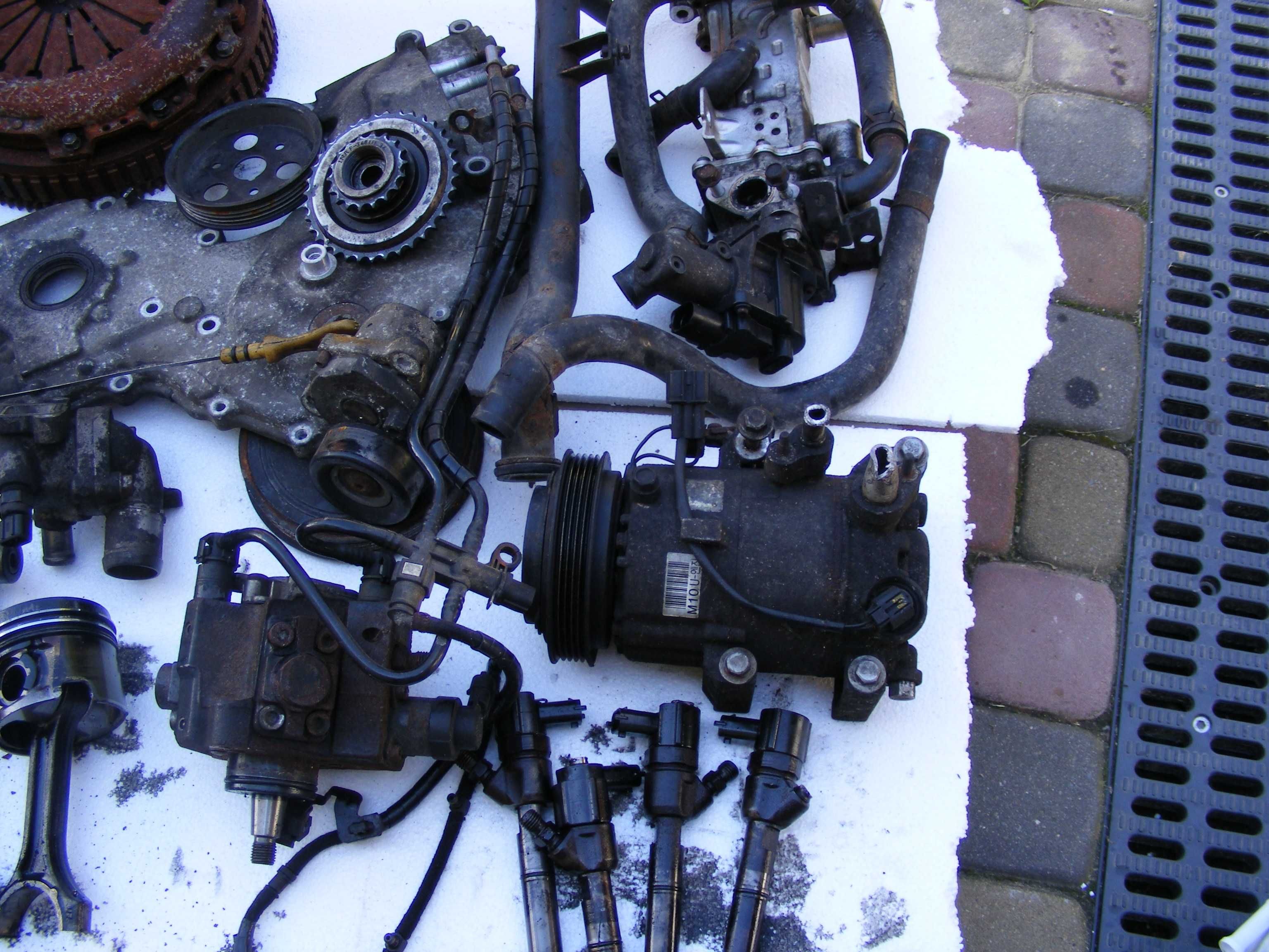 Silnik 1,7 CRDI w częściach, wtryski,alternator i wiele innych.