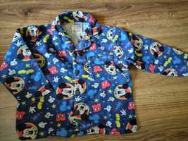 Flanelowa piżamka chłopięca Mickey Mouse r 92 (18-24 m-ce)