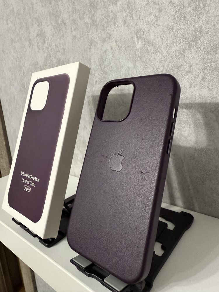 Оригінальний фіолетовий Leather Case iPhone 13 Pro Max
