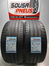 2 pneus semi novos Dunlop 225/40R18 92Y Oferta dos Portes