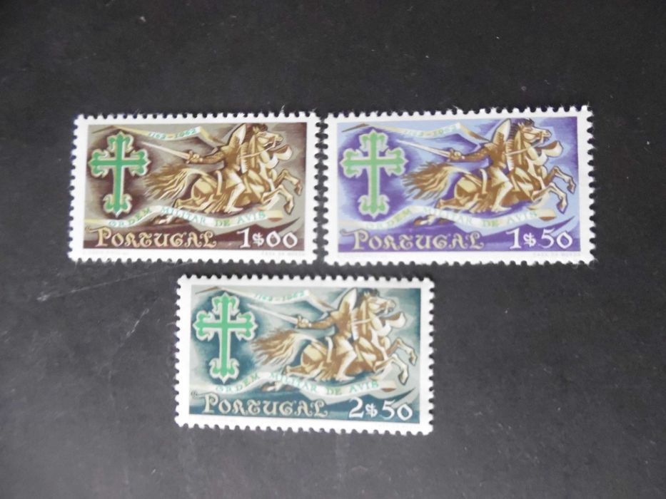 Selos Portugal 1963-Ordem Avis Completo Novos s/charneira s/goma
