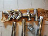 Tubos acessórios inox 0,80 diâmetro . NOVOS..