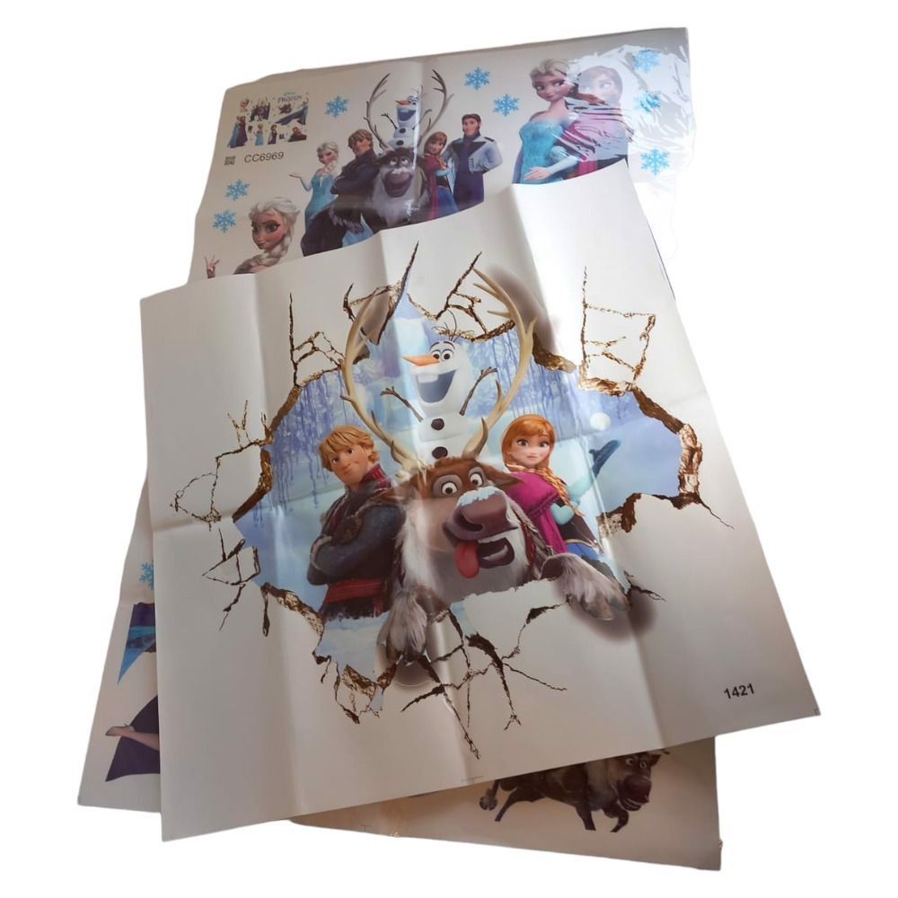 naklejki na ścianę 3d kraina lodu elsa frozen