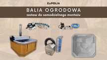 Balia/ jackuzzi do samodzielnego montażu KWADRATOWA. Cały zestaw