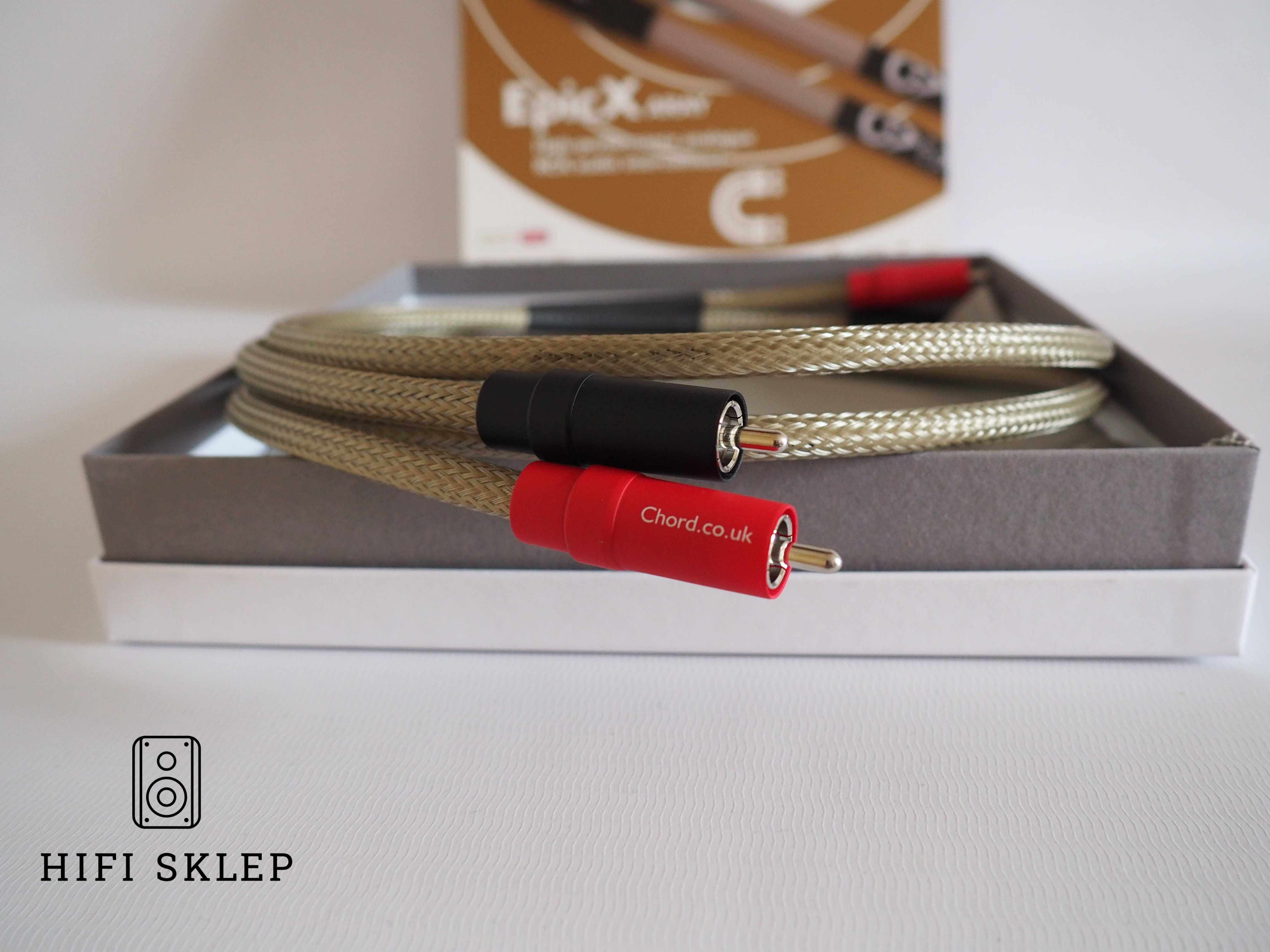Chord EPIC X - Interkonekt stereo RCA - 1,0M -DEMO !!!
