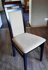 Zestaw półka, stół i  krzesła 6szt kolor wenge/beż