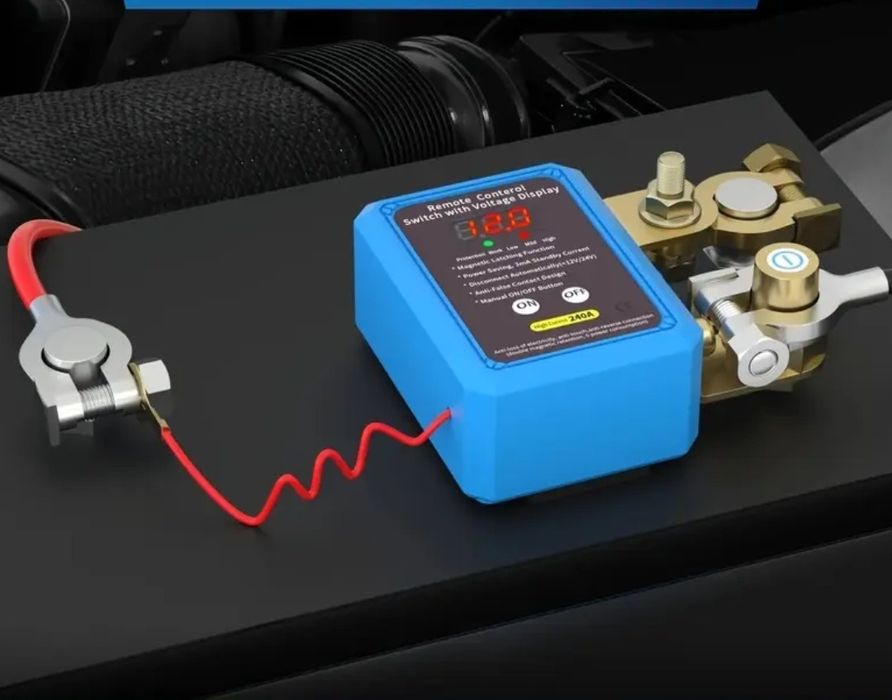 Дистанційний вимикач маси 12-24v, 240А + 2 Пульти / Реле відключення а